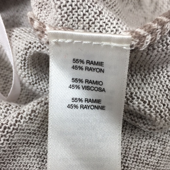 Chico's Gray White Mystic Scroll Athena Pullover Sweater Womens 1‎ Medium Beaded - Picture 7 of 12